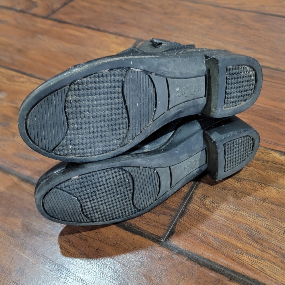 Kids Black Leather Boots - Picture 7 of 8
